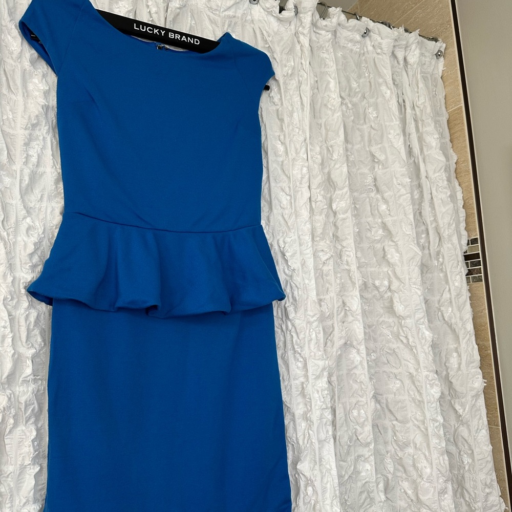 Express Brand Blue Peplum Dress